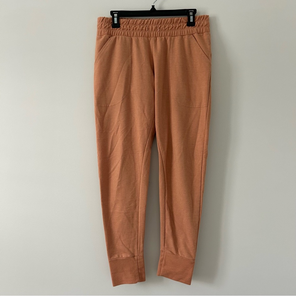 Free People Movement Sunny Mid Rise Joggers Pants Orange Peach M